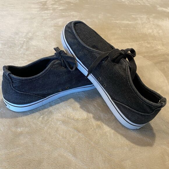 Lugz Mens shoes strider canvas Black moc toe sz 11 - Picture 5 of 7